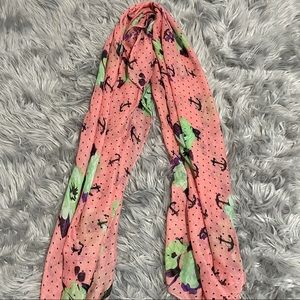 Polkadot anchor style scarf
